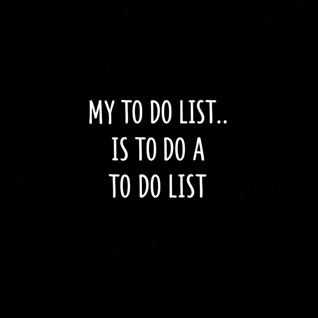My to do list ~ Box Tee